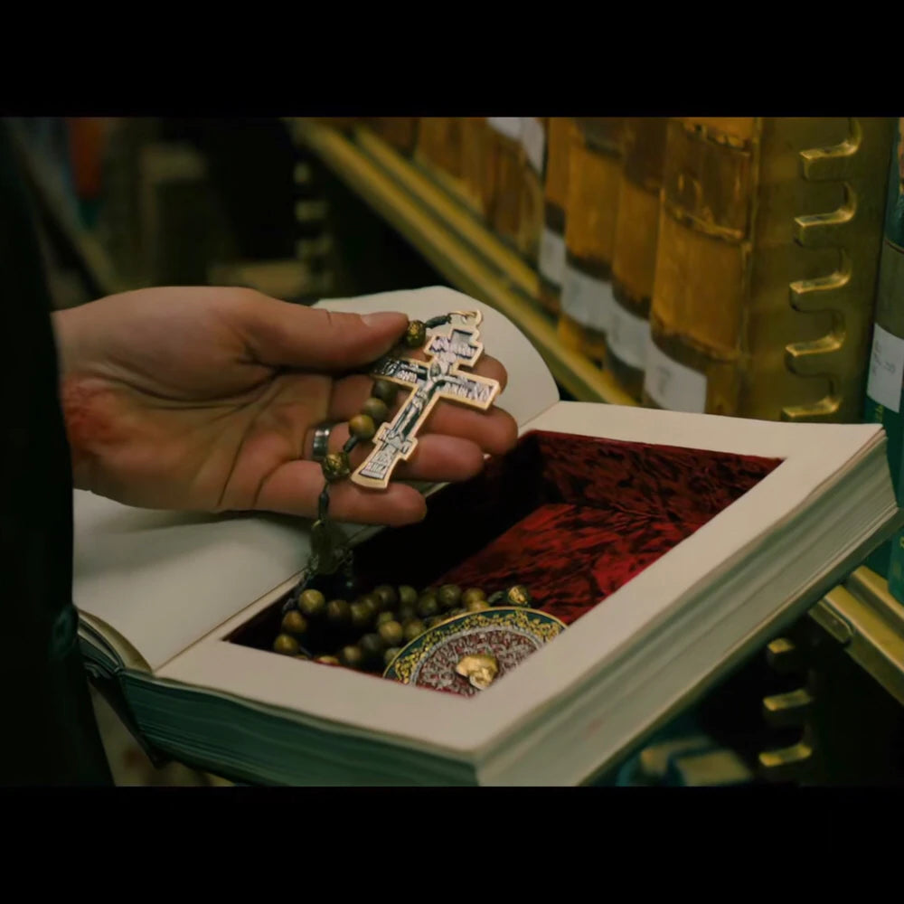 Jesus Cross Men's Stainless Steel Crucifix Necklace – Eastern Orthodox Pendant Jewelry (BP8-515) - Image 5