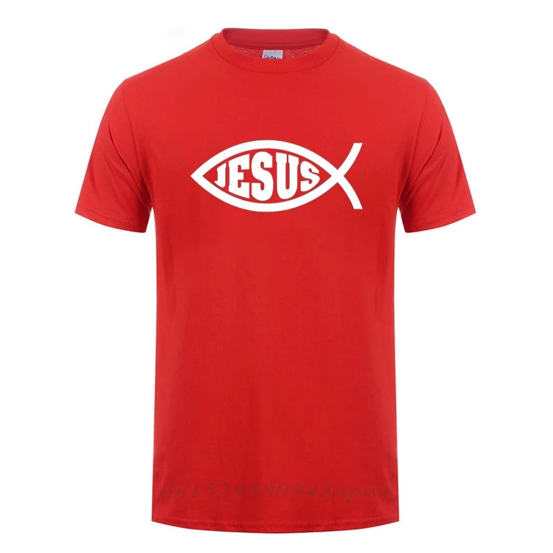 Jesus Fish Print T-Shirt – Inspirational Christian Faith Tee for Men & Women - Image 5
