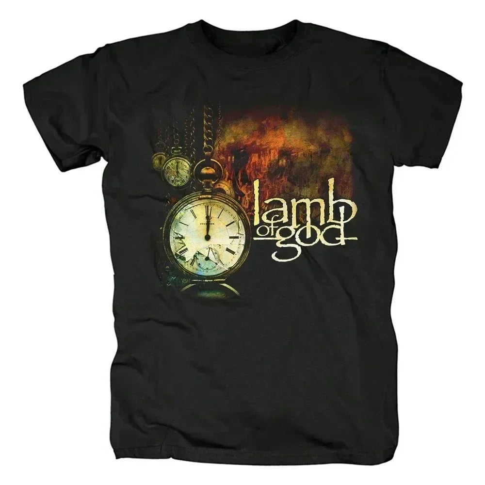 Lamb of God Heavy Metal Band T-Shirt – Men's Graphic Harajuku Streetwear Tee - Image 3