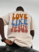 Love Like Jesus Men’s Cotton T-Shirt – Casual Streetwear Tee (Up to 4XL)
