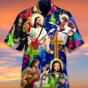 My God Jesus 3D Print Shirt – Summer Harajuku Lapel Shirt for Men & Kids