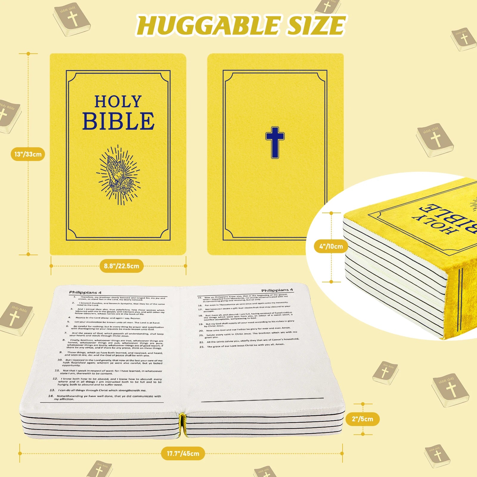 Mark 16 White Bible Memory Foam Pillow - Image 7