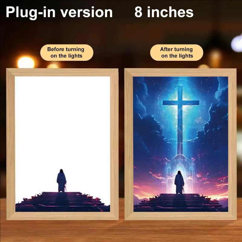 Lumin Works "Jesus – I Am Always With You" 4D LED Wall Art Light - Image 40