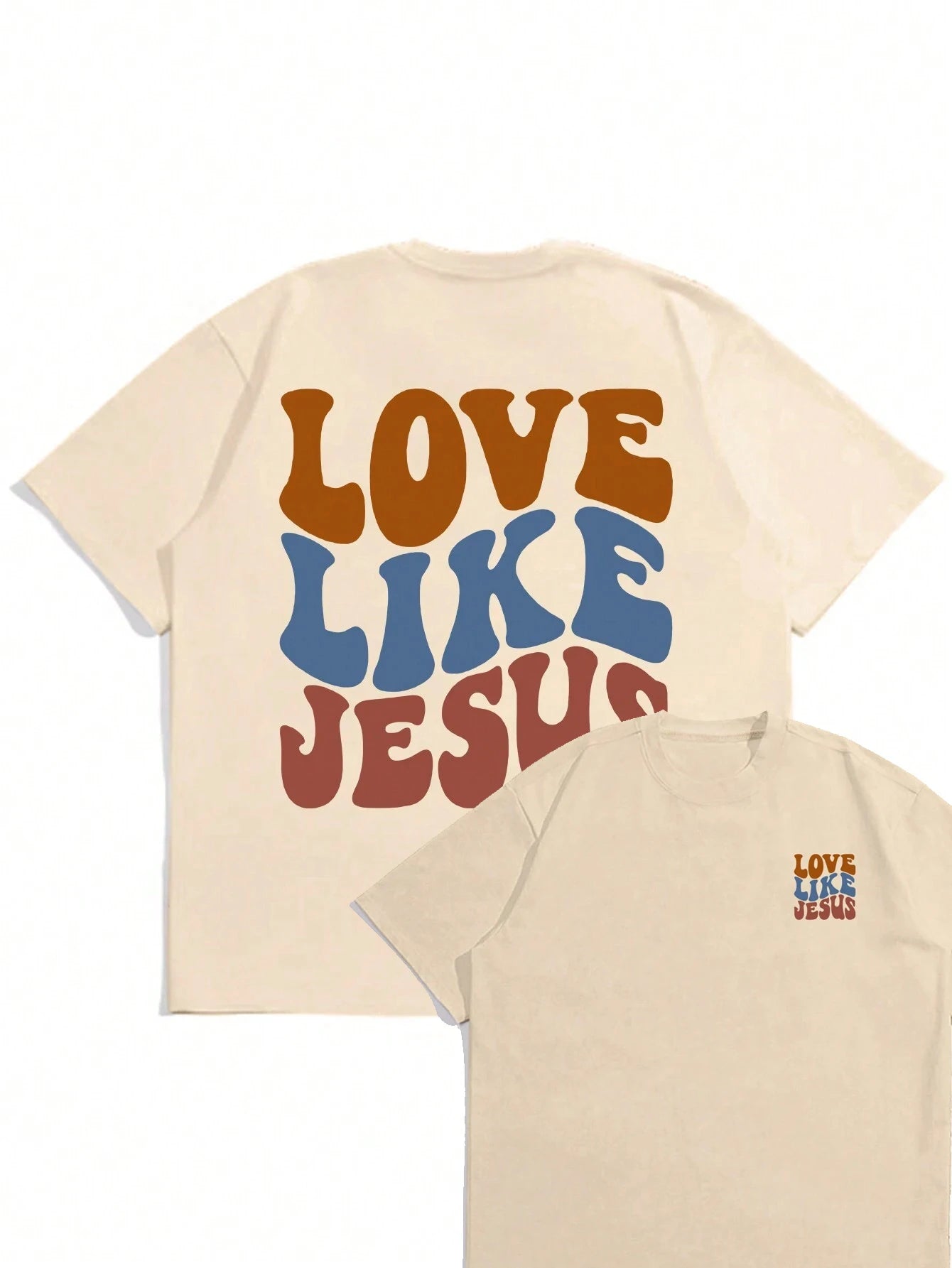 Love Like Jesus Men’s Cotton T-Shirt – Casual Streetwear Tee (Up to 4XL) - Image 7