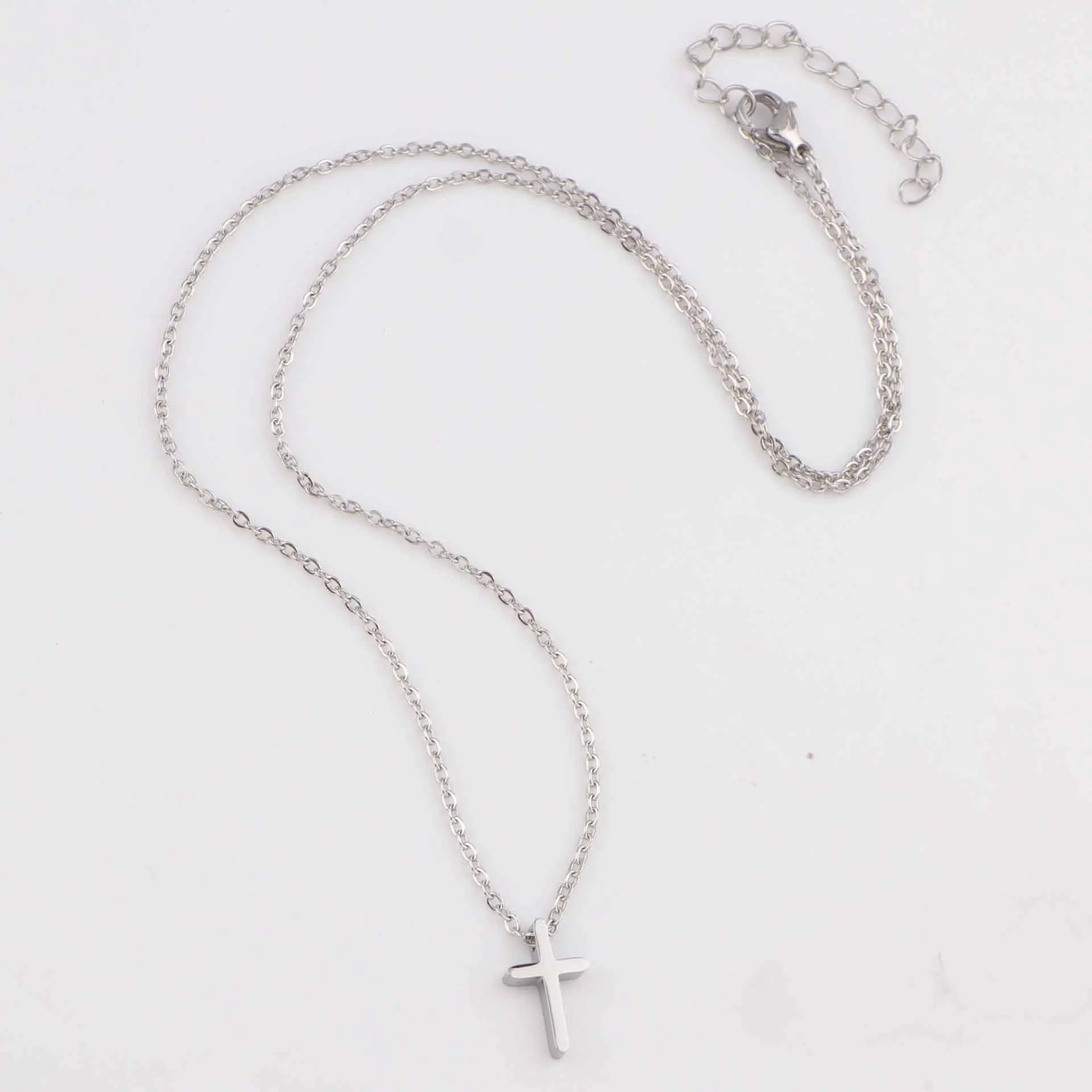 Mirror Polished Stainless Steel Mini Cross Necklace – Christian Jewelry Gift for Women & Girls - Image 6