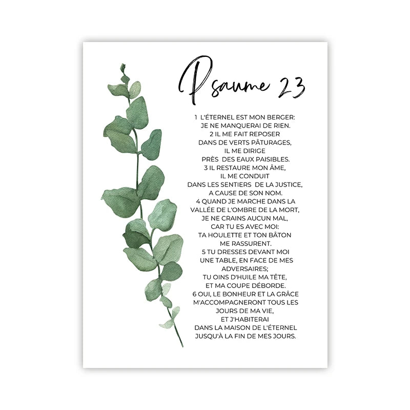 French Bible Verse Print - Image 8