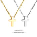 ASONSTEEL Stainless Steel Cross Pendant Necklace – Minimalist Unisex Jewelry for Men & Women