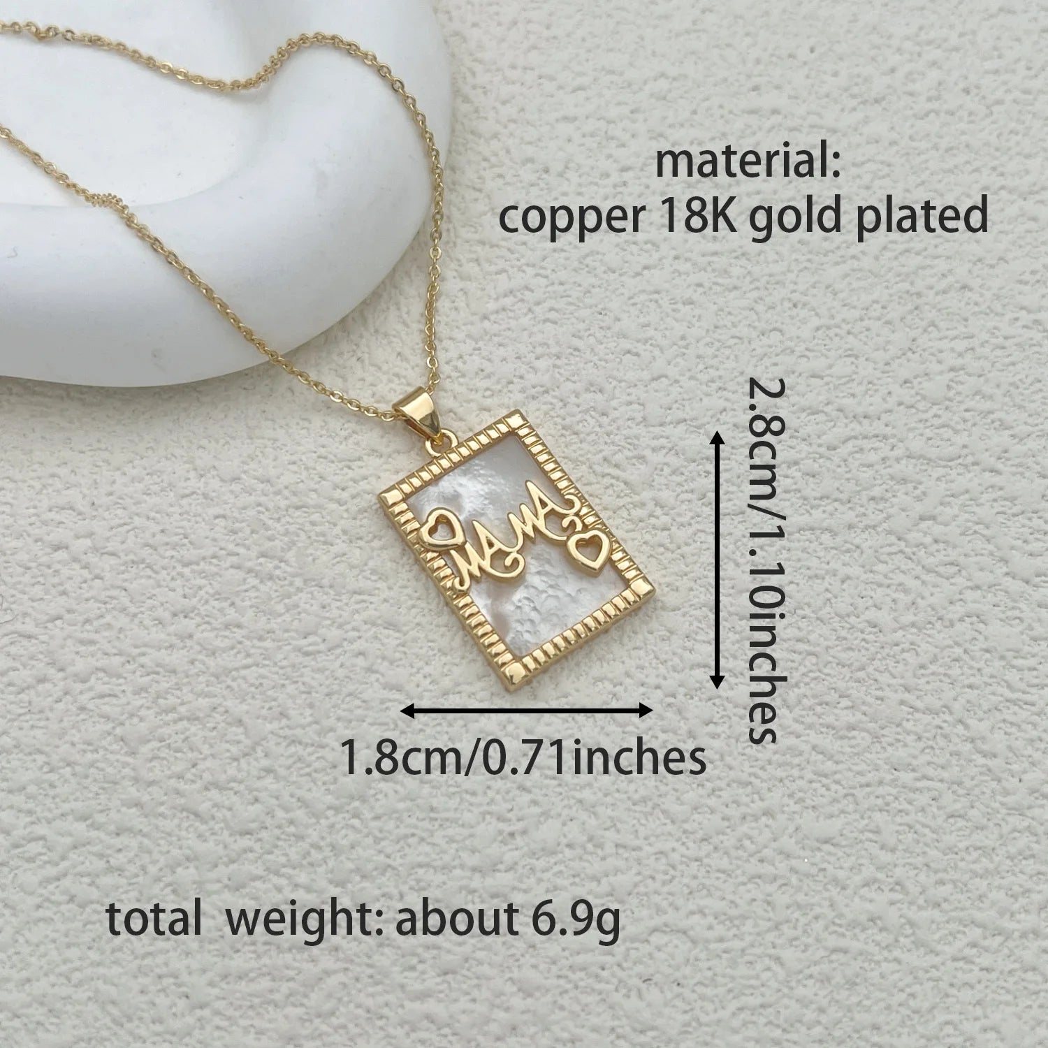 Gold-Plated Virgin Mary "Mama" Pendant – Virgen de Guadalupe Religious Amulet - Image 8