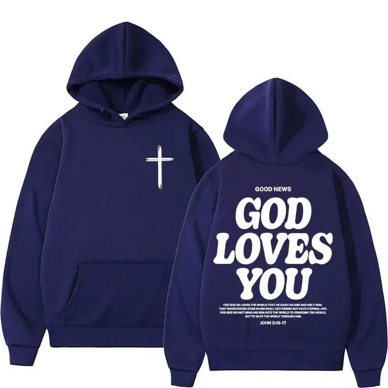 Harajuku Aesthetic Jesus Hoodie – Christian Streetwear with Bible Verse - Image 9