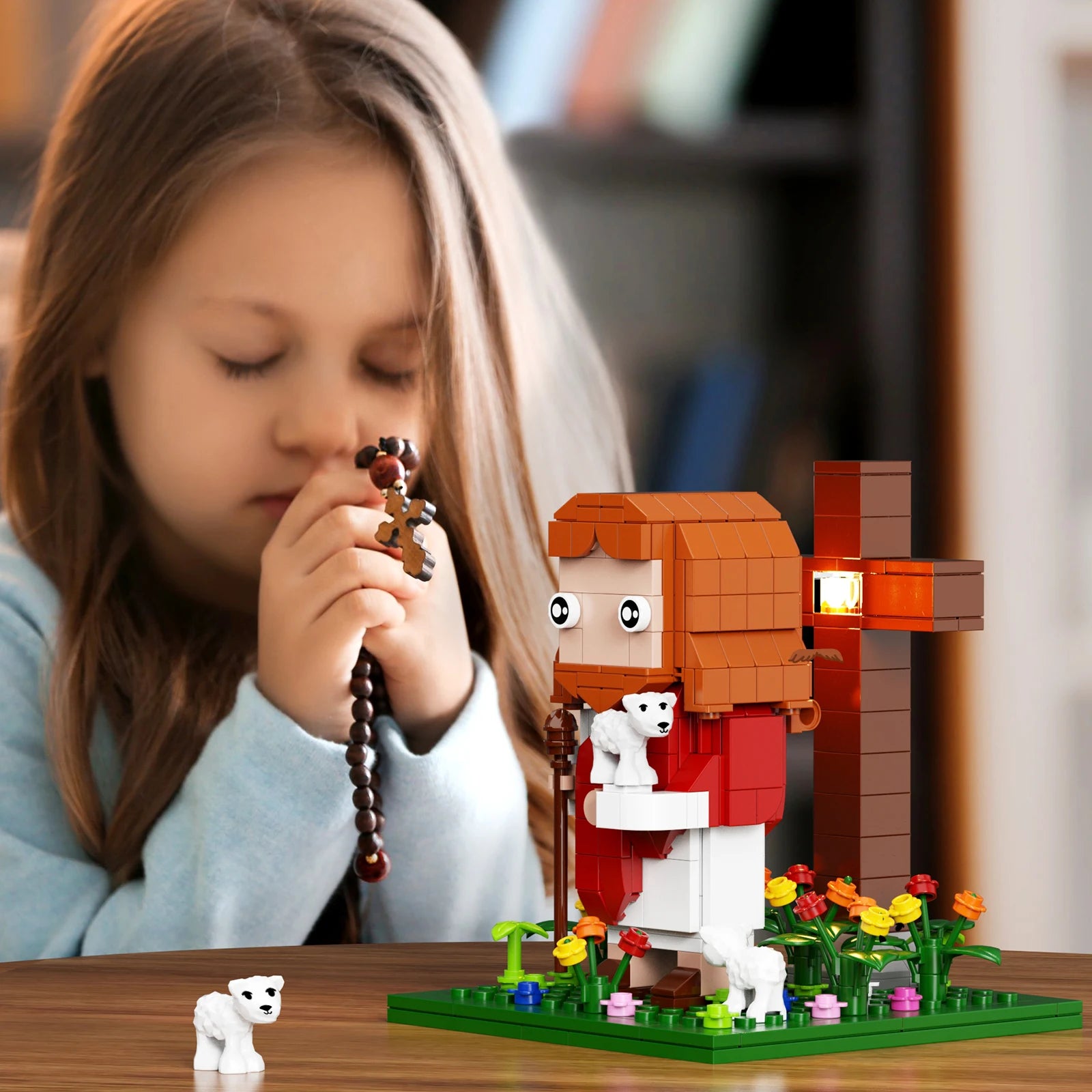 NEW Jesus Crucifixion Building Blocks Set – Faith-Inspired DIY Model - Image 3