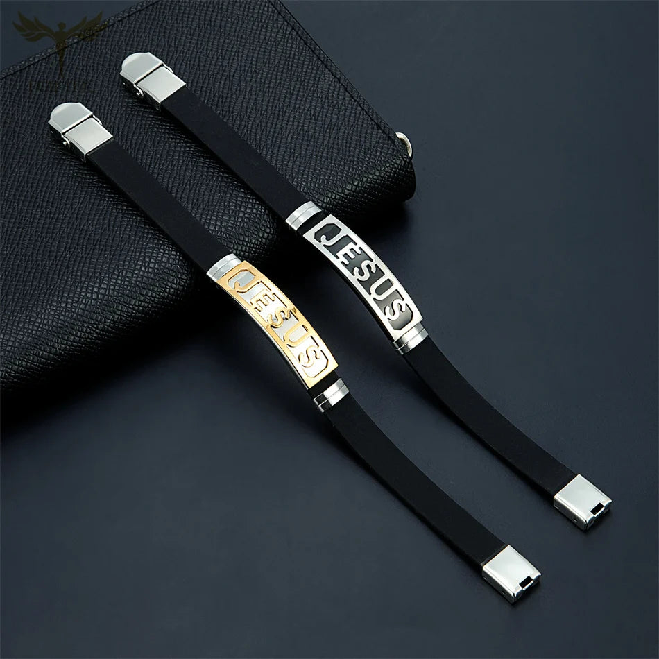 10x Heart JESUS Silicone Bracelets – Christian Catholic Orthodox Faith Wristbands - Image 2