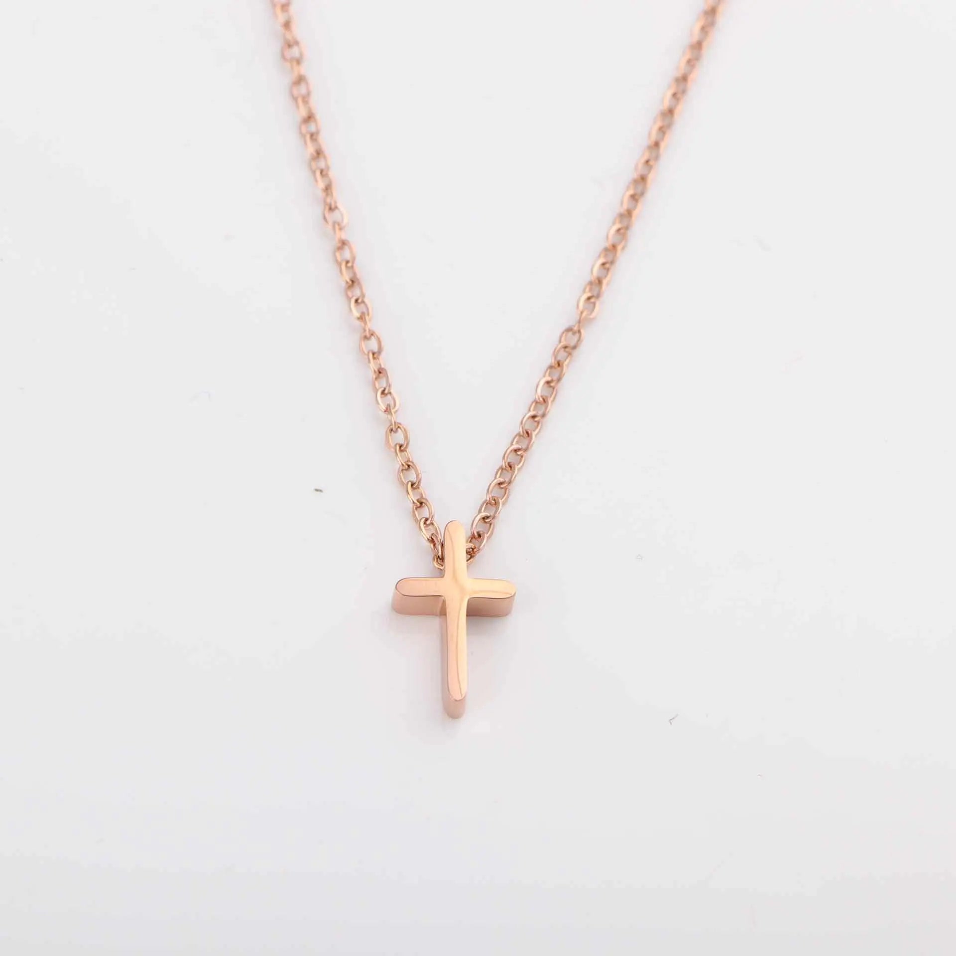 Mirror Polished Stainless Steel Mini Cross Necklace – Christian Jewelry Gift for Women & Girls - Image 8