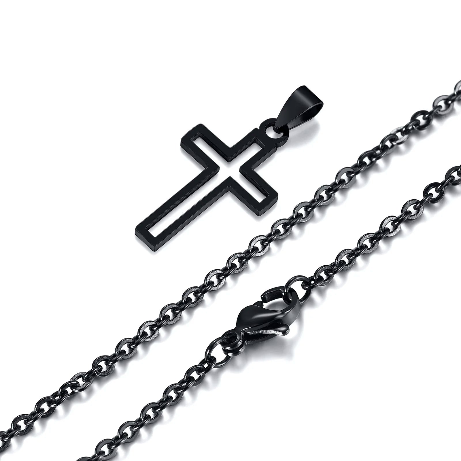 Casual Hollow Cross Necklace for Men & Boys - Image 7