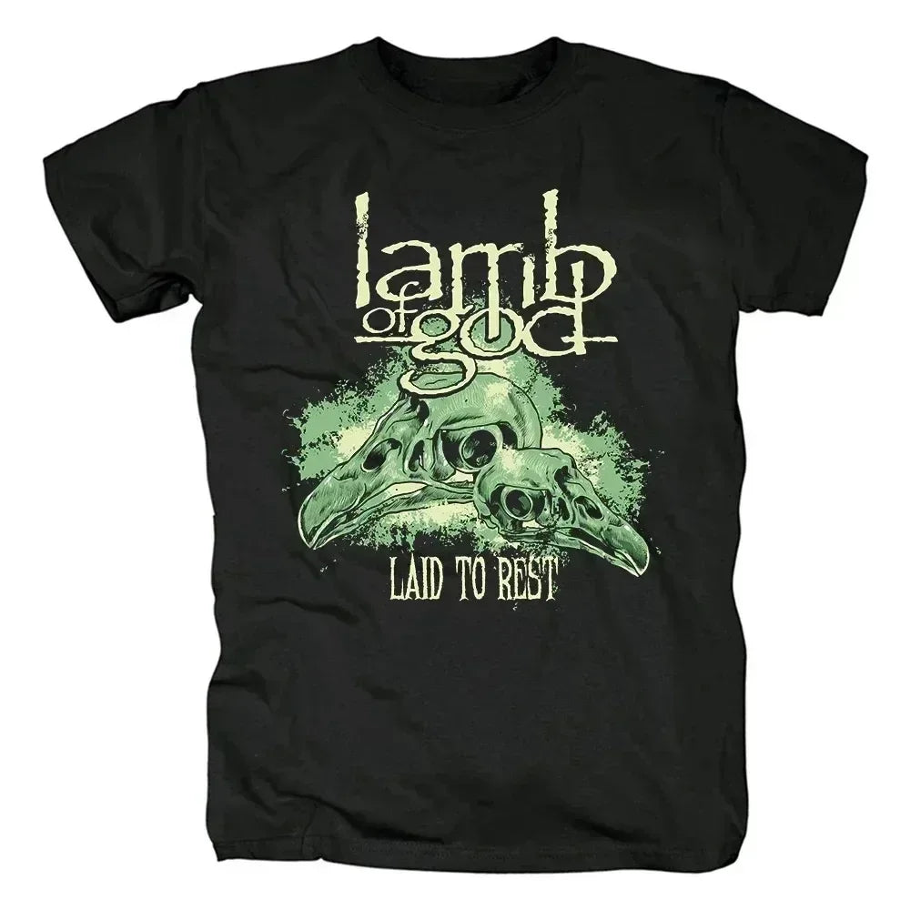 Lamb of God Heavy Metal Band T-Shirt – Men's Graphic Harajuku Streetwear Tee - Image 4