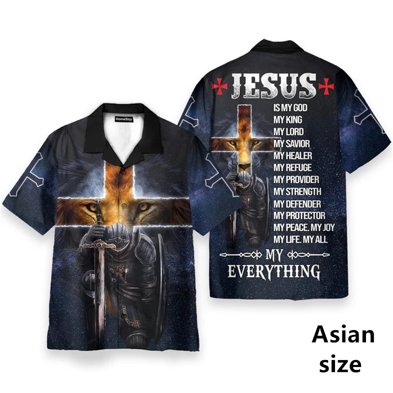 3D Printed God Jesus Hawaiian Shirt – Casual Beach Aloha Shirt for Men & Unisex Wear - Image 7