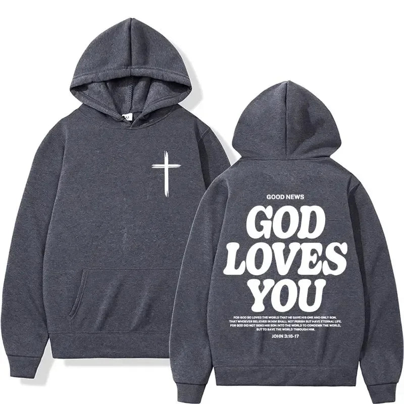 Harajuku Aesthetic Jesus Hoodie – Christian Streetwear with Bible Verse - Image 10