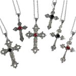 Gothic Style Cross Pendant Necklace