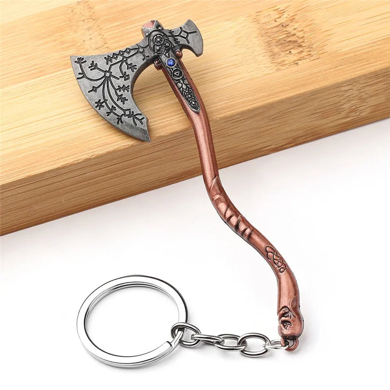 God of War Kratos Axe & Shield Keychain – Gaming-Inspired Pendant for Men & Women - Image 6