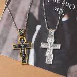 Movie John Wick Jesus Cross Necklace