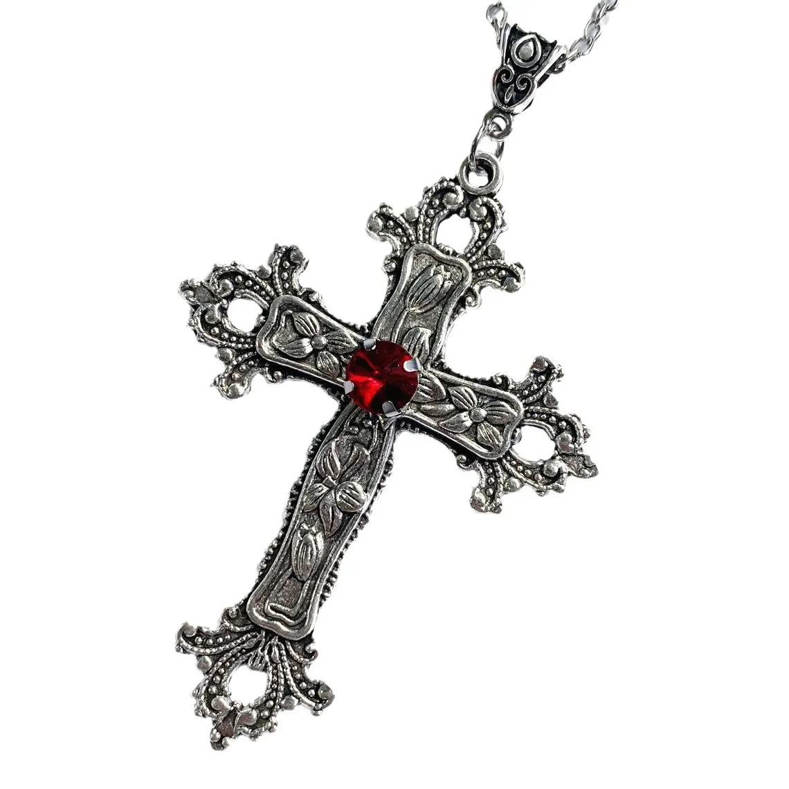 Gothic Style Cross Pendant Necklace - Image 7