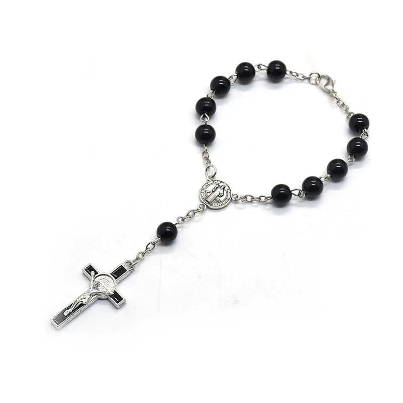 Exquisite Rosary Cross Bracelet - Image 6