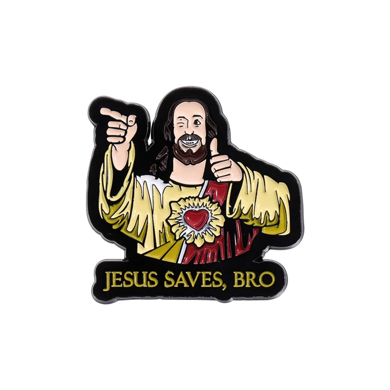 30-Piece Set Jesus Christ Faith Enamel Pins – Wholesale Christian Cartoon Brooches & Lapel Badges - Image 11