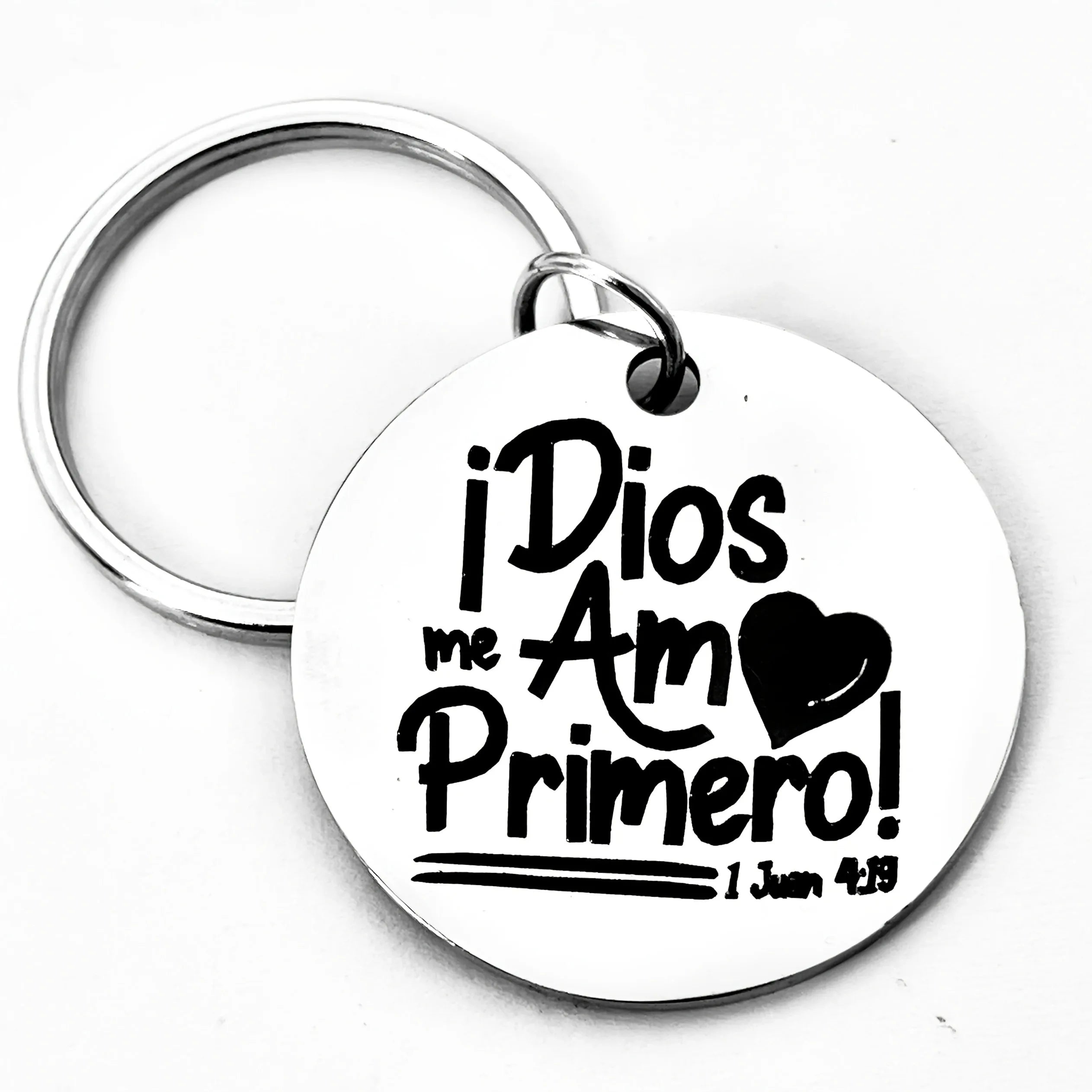 1 Pc Motivational Keychain – “¡Dios Me Amó Primero!” Christian Gift for Spanish Speakers - Image 5